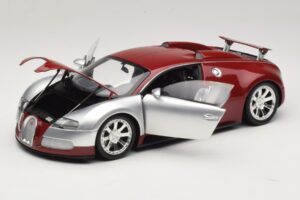 Bugatti Veyron Centenaire Edition Chrome Red Minichamps 1:18 100110851 Metal — billede 2 af 8