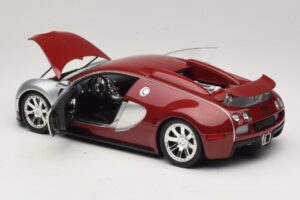 Bugatti Veyron Centenaire Edition Chrome Red Minichamps 1:18 100110851 Metal — billede 5 af 8