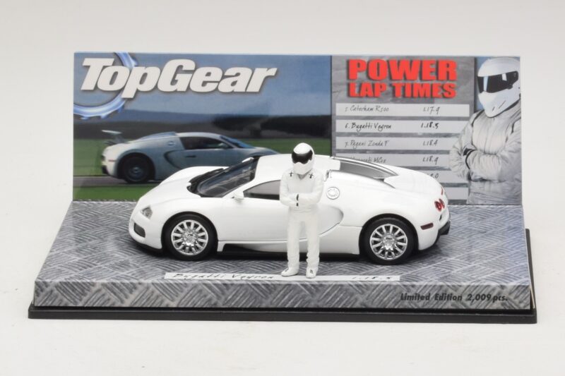 Bugatti Veyron Hvid Top Gear Udgave Minichamps 1:43 519431100 Metal