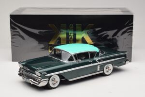 Chevrolet Bel Air Impala Coupe Mørkegrøn Metallic & Grøn KK-Scale 1:18 KKDC181594 Metal — billede 6 af 6