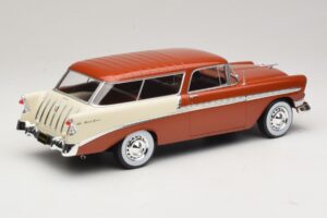Chevrolet Bel Air Nomad Brun Metallic & Creme KK-Scale 1:18 KKDC181294 Metal — billede 2 af 6