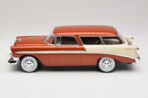 Chevrolet Bel Air Nomad Brun Metallic & Creme KK-Scale 1:18 KKDC181294 Metal — billede 3 af 6