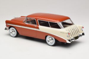 Chevrolet Bel Air Nomad Brun Metallic & Creme KK-Scale 1:18 KKDC181294 Metal — billede 5 af 6