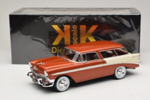 Chevrolet Bel Air Nomad Brun Metallic & Creme KK-Scale 1:18 KKDC181294 Metal — billede 6 af 6