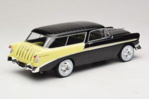 Chevrolet Bel Air Nomad Custom Sort & Lysegul KK-Scale 1:18 KKDC181293 Metal — billede 2 af 6