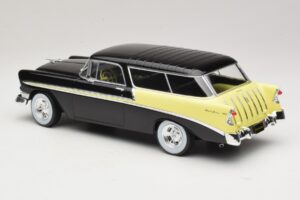 Chevrolet Bel Air Nomad Custom Sort & Lysegul KK-Scale 1:18 KKDC181293 Metal — billede 5 af 6