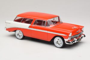 Chevrolet Bel Air Nomad Custom Lyserød & Hvid KK-Scale 1:18 KKDC181291 Metal — billede 4 af 6