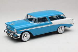 Chevrolet Bel Air Nomad Turkis & Hvid KK-Scale 1:18 KKDC181292 Metal