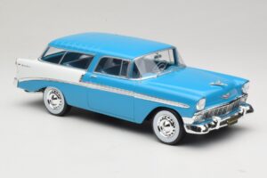 Chevrolet Bel Air Nomad Turkis & Hvid KK-Scale 1:18 KKDC181292 Metal — billede 4 af 6