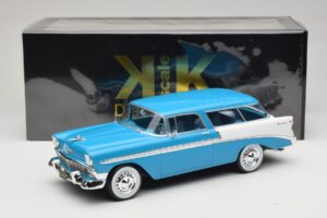 Chevrolet Bel Air Nomad Turkis & Hvid KK-Scale 1:18 KKDC181292 Metal — billede 6 af 6