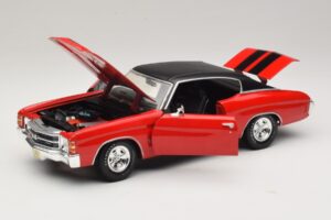 Chevrolet Chevelle SS454 Rød Maisto 1:18 31890-P1 Metal — billede 2 af 8