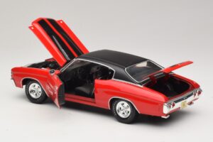 Chevrolet Chevelle SS454 Rød Maisto 1:18 31890-P1 Metal — billede 5 af 8