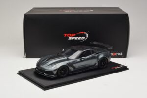 Chevrolet Corvette C7 ZR-1 Shadow Grey Metallic TopSpeed 1:18 TS0148 Resin — billede 6 af 6