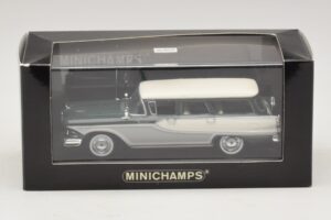 Edsel Bermuda Stationcar Mørkegrøn Hvid Minichamps 1:43 400082013 Metal — billede 5 af 5