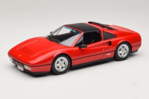 Ferrari 328 GTS Rød Med Sort Interiør KK-Scale 1:18 KKDC180551 Metal — billede 2 af 7
