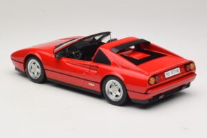 Ferrari 328 GTS Rød Med Sort Interiør KK-Scale 1:18 KKDC180551 Metal — billede 6 af 7