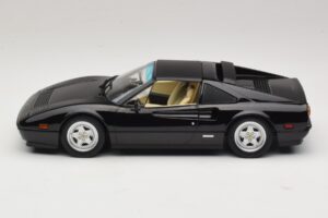 Ferrari 328 GTS US Version Sort Miami Vice Sonny KK-Scale 1:18 KKDC181702 Metal — billede 4 af 7
