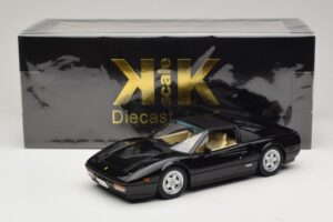 Ferrari 328 GTS US Version Sort Miami Vice Sonny KK-Scale 1:18 KKDC181702 Metal — billede 7 af 7