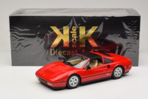 Ferrari 328 GTS US-version Rød Beverly Hills Cop II Med Beige Interiør KK-Scale 1:18 KKDC181701 Metal — billede 7 af 7