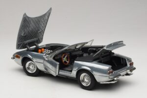 Ferrari 365 GTS Chrome Silver Hot Wheels 1:18 25738 Metal — billede 5 af 8