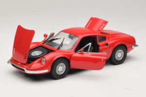 Ferrari Dino 246 Rød Majorette 1:18 5271 Metal — billede 2 af 8