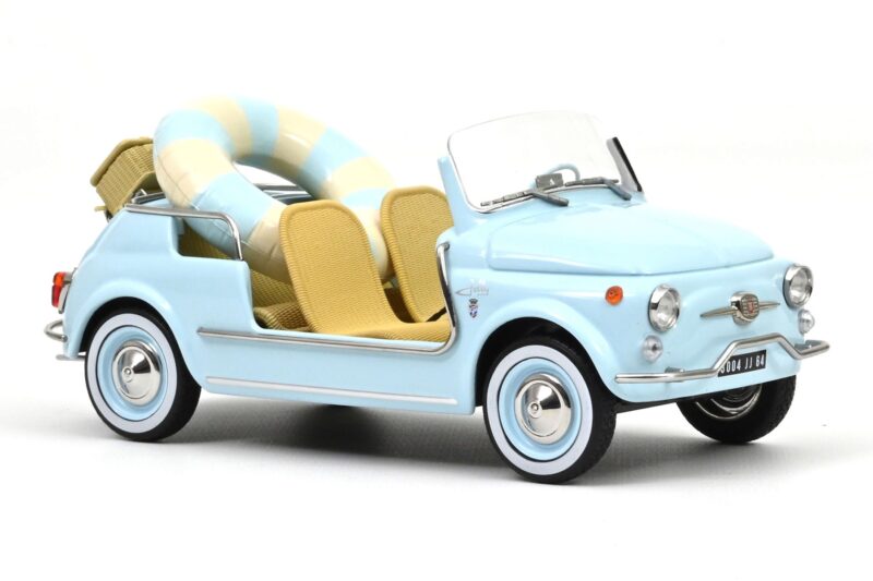 Fiat 500 Jolly Blå Norev 1:18 187793 Metal