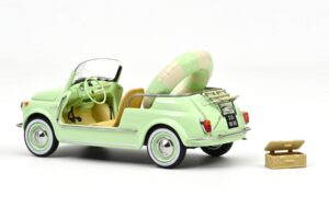 Fiat 500 Jolly Grøn Norev 1:18 187794 Metal — billede 2 af 5