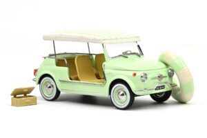 Fiat 500 Jolly Grøn Norev 1:18 187794 Metal — billede 4 af 5