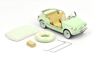 Fiat 500 Jolly Grøn Norev 1:18 187794 Metal — billede 5 af 5