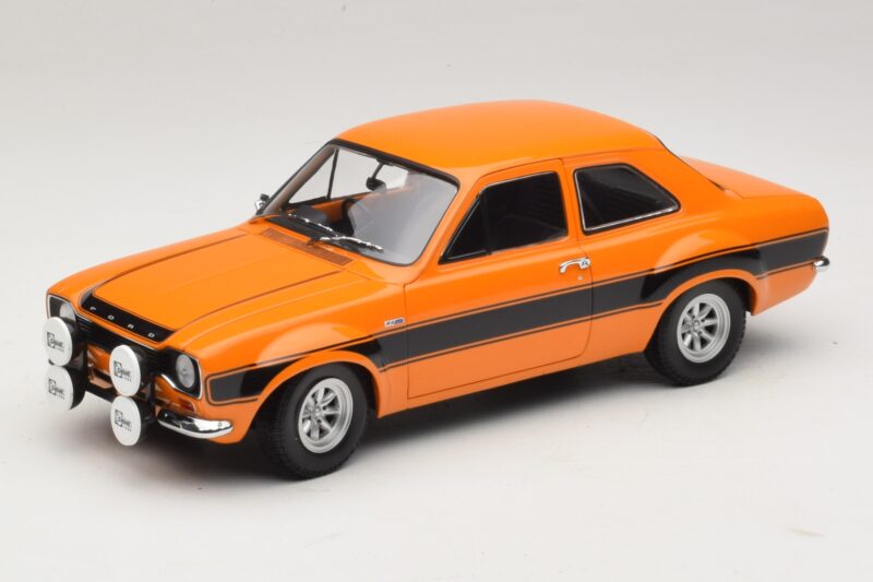 Ford Escort Mk1 RS1600 AVO Orange Med Sorte Striber Minichamps 1:18 100688104 Metal