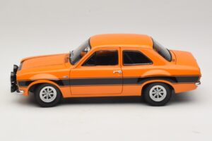 Ford Escort Mk1 RS1600 AVO Orange Med Sorte Striber Minichamps 1:18 100688104 Metal — billede 4 af 8