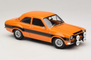 Ford Escort Mk1 RS1600 AVO Orange Med Sorte Striber Minichamps 1:18 100688104 Metal — billede 6 af 8