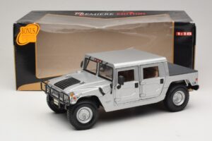 Hummer H1 Hardtop Sølv Maisto 1:18 36857 Metal — billede 8 af 8