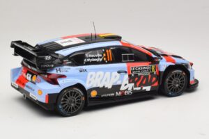 Hyundai i20 N Rally1 #11 T. Neuville / M. Wydaeghe Rally Monte Carlo 2026 IXO 1:18 18RMC270B Metal — billede 2 af 6