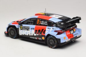 Hyundai i20 N Rally1 #11 T. Neuville / M. Wydaeghe Rally Monte Carlo 2026 IXO 1:18 18RMC270B Metal — billede 5 af 6