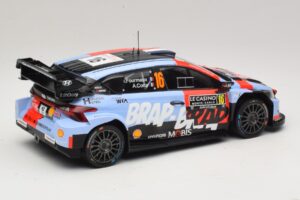 Hyundai i20 N Rally1 #16 A. Fourmaux / A. Coria Rally Monte Carlo 2026 IXO 1:18 18RMC270A Metal — billede 2 af 6