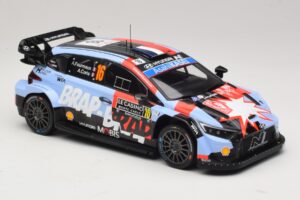 Hyundai i20 N Rally1 #16 A. Fourmaux / A. Coria Rally Monte Carlo 2026 IXO 1:18 18RMC270A Metal — billede 4 af 6