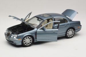 Jaguar S-Type X200 Blå Maisto 1:18 31865 Metal — billede 2 af 8