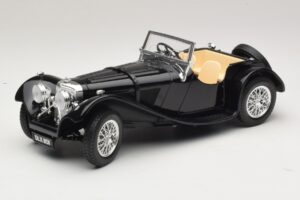 Jaguar SS100 Roadster Sort Bburago 1:18 3006-M3 Metal