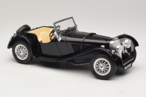 Jaguar SS100 Roadster Sort Bburago 1:18 3006-M3 Metal — billede 4 af 6