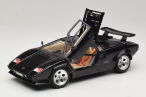 Lamborghini Countach 5000 Quattrovalvole Sort Bburago 1:18 3337 Metal — billede 2 af 8
