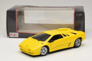 Lamborghini Diablo Gul Maisto 1:18 32803 Metal — billede 8 af 8