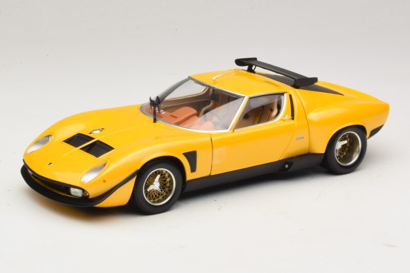 Lamborghini Miura SVR Gul & Sort Kyosho 1:18 08319GY Metal