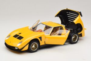 Lamborghini Miura SVR Gul & Sort Kyosho 1:18 08319GY Metal — billede 2 af 8