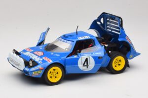 Lancia Stratos HF #4 B. Darniche / A. Mahe Rally Monte Carlo 1979 Solido 1:18 9019 Metal — billede 2 af 8