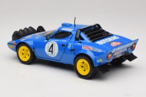 Lancia Stratos HF #4 B. Darniche / A. Mahe Rally Monte Carlo 1979 Solido 1:18 9019 Metal — billede 7 af 8