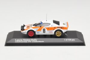 Lancia Stratos Rally #8 Livieratos / Manolis Acropolis Rally 1978 Minichamps 1:43 Lancia Stratos Rally #8 Livieratos / Manolis Acropolis Rally 1978 Minichamps 1:43 430781208 Metal