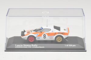 Lancia Stratos Rally #8 Livieratos / Manolis Acropolis Rally 1978 Minichamps 1:43 430781208 Metal — billede 4 af 5