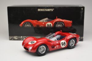 Maserati Tipo 61 #98 C. Shelby Times Mirror GP For Sportscars 1960 Minichamps 1:12 120601298 Metal — billede 8 af 8