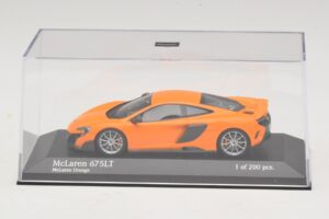 McLaren 675LT Orange Minichamps 1:43 537154421 Metal — billede 4 af 5